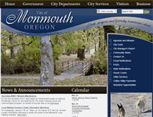Tablet Screenshot of ci.monmouth.or.us